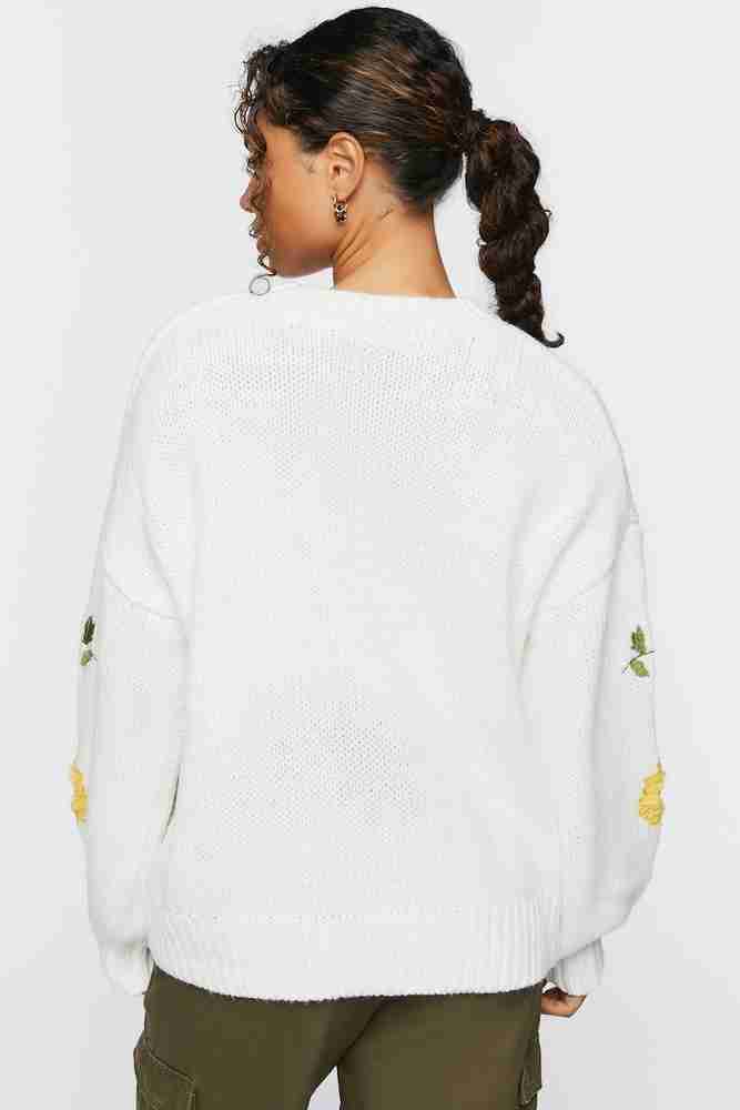 Forever 21 white jumper sale