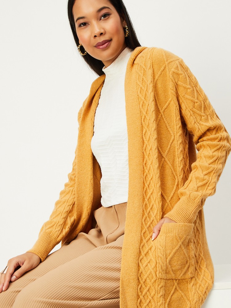 Yellow deals shrug sweater