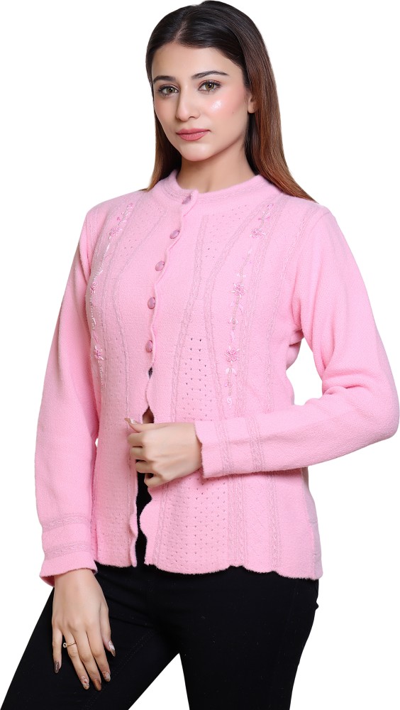 Sweater leaf outlet pink