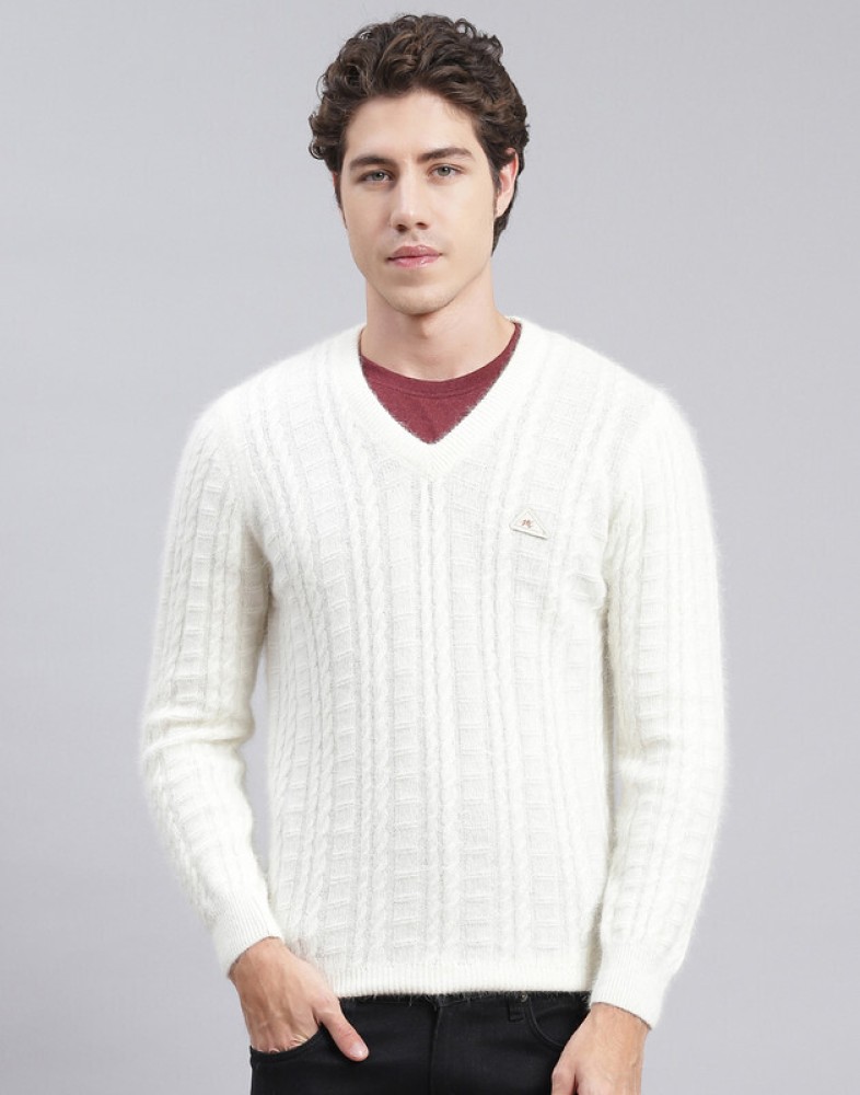 White sweater outlet design