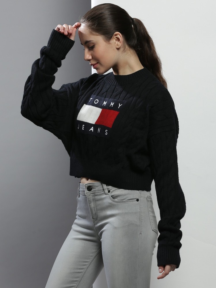 Tommy hilfiger deals cropped sweater