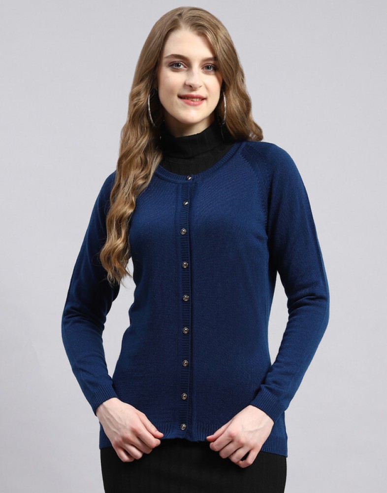 MONTE CARLO Solid High Neck Casual Women Blue Sweater Buy MONTE CARLO Solid High Neck Casual Women Blue Sweater Online at Best Prices in India Flipkart