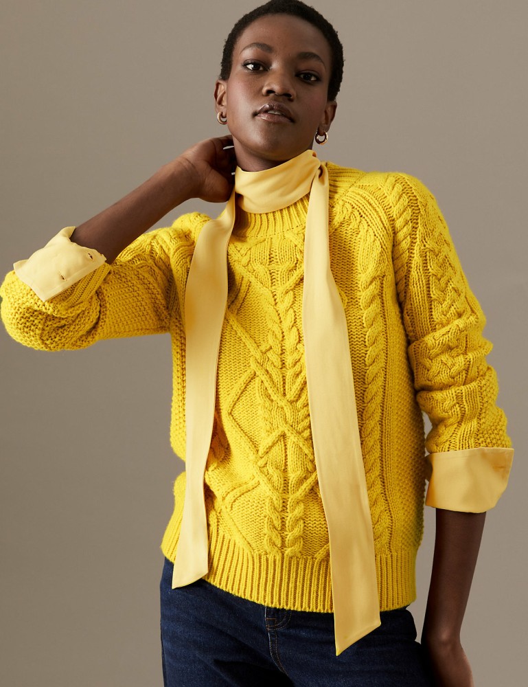 Marks and 2024 spencer mustard jumper