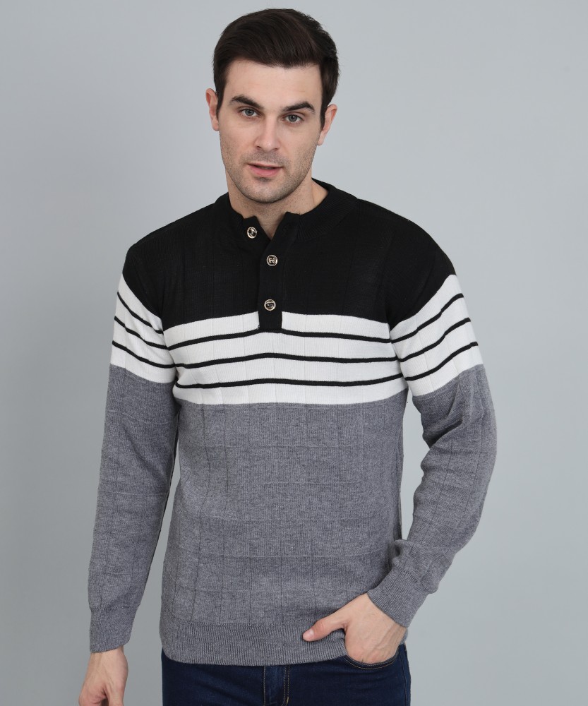 Colorblock striped sweater best sale