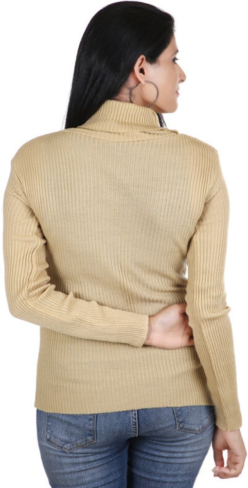 100LUCK Solid High Neck Casual Women Multicolor Sweater - Buy 100LUCK Solid  High Neck Casual Women Multicolor Sweater Online at Best Prices in India