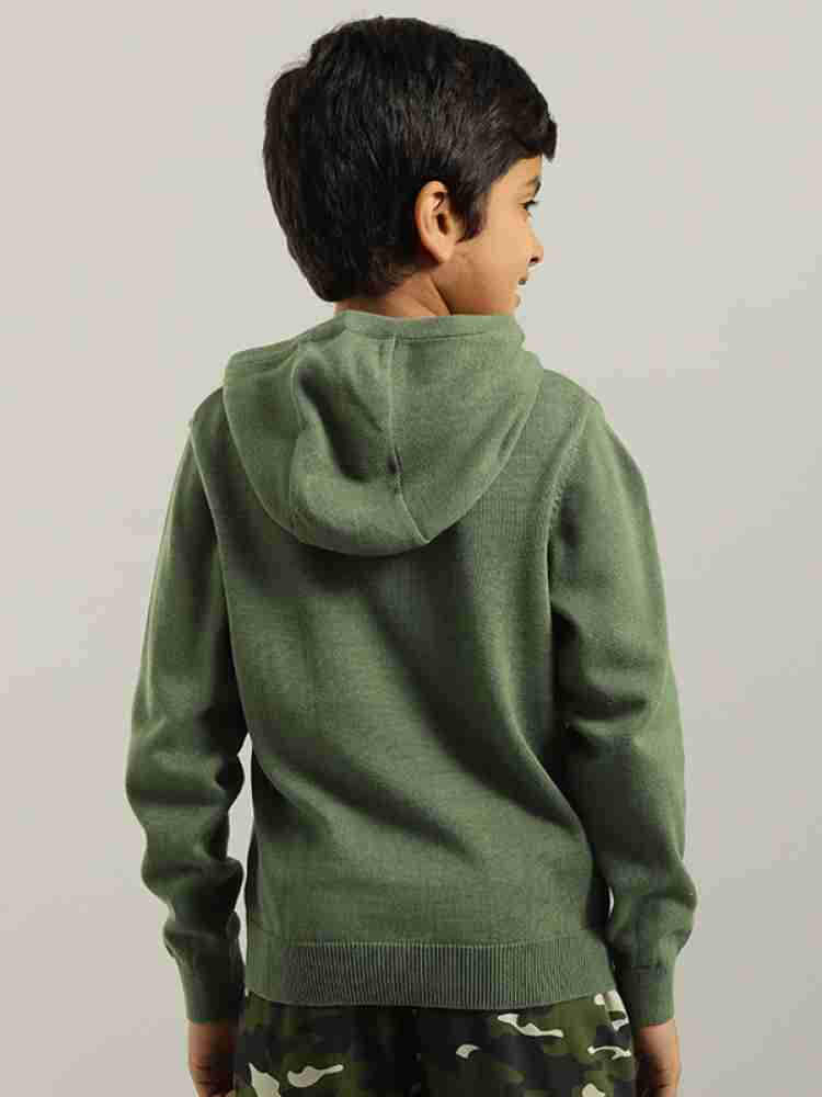 INDIAN TERRAIN Solid Hooded Neck Casual Boys Green Sweater Buy INDIAN TERRAIN Solid Hooded Neck Casual Boys Green Sweater Online at Best Prices in India Flipkart