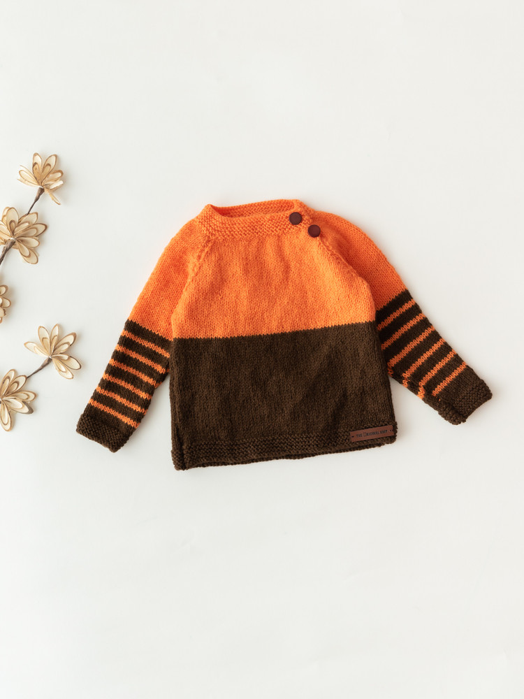The Original Knit Self Design Round Neck Casual Baby Boys Baby