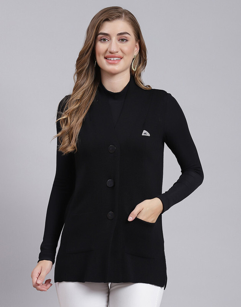 MONTE CARLO Solid V Neck Casual Women Black Sweater Buy MONTE CARLO Solid V Neck Casual Women Black Sweater Online at Best Prices in India Flipkart