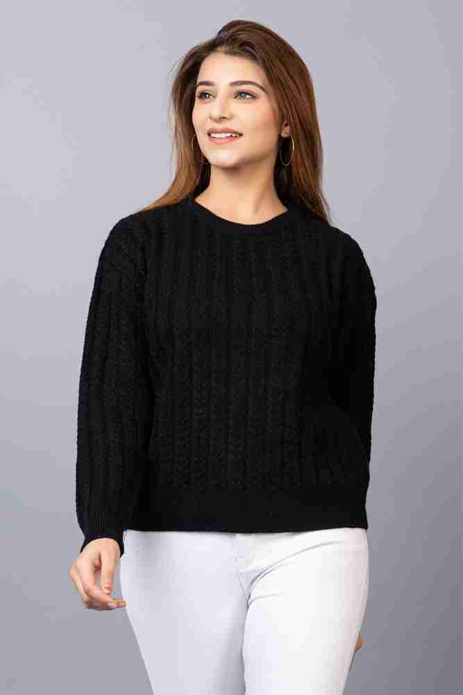 Round neck woolen on sale sweaters