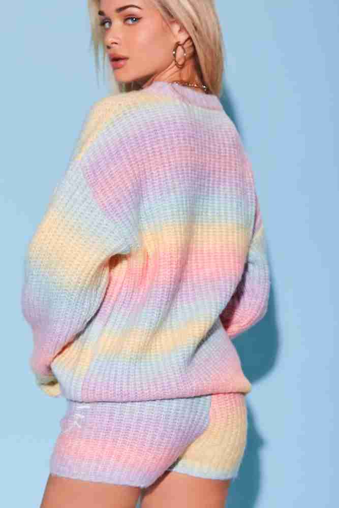 Forever 21 pastel rainbow sweater on sale