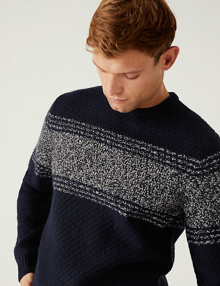 Marks and spencer mens wool cheap sweaters