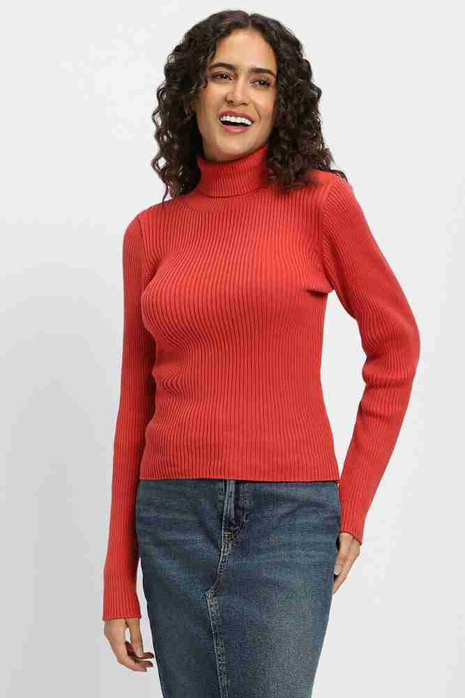 FOREVER 21 Solid Turtle Neck Casual Women Red Sweater Buy FOREVER 21 Solid Turtle Neck Casual Women Red Sweater Online at Best Prices in India Flipkart