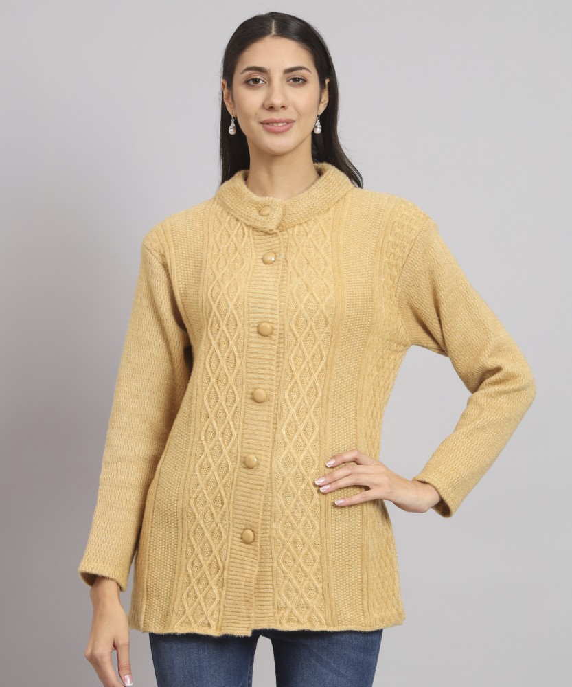 BUDAPEST Self Design Round Neck Casual Women Yellow Sweater - Buy BUDAPEST  Self Design Round Neck Casual Women Yellow Sweater Online at Best Prices in  India