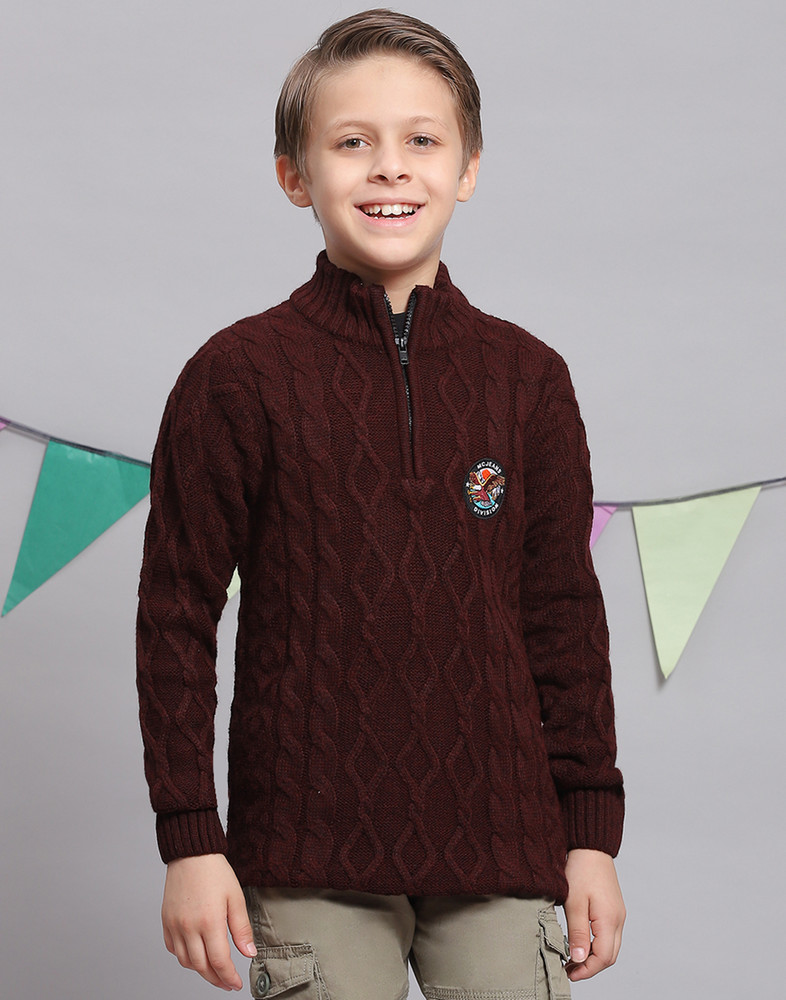 Boys maroon sweater deals