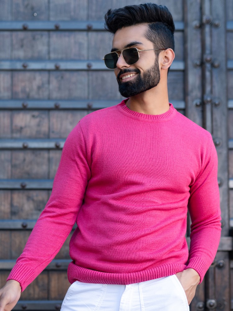 Pink sweater outlet mens