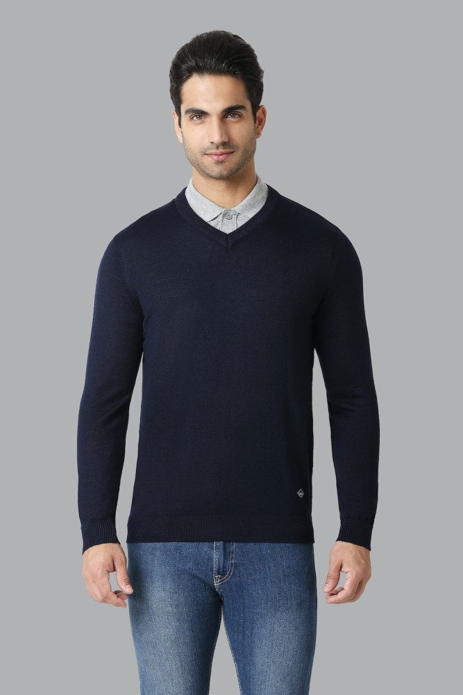 Van heusen v neck on sale sweater