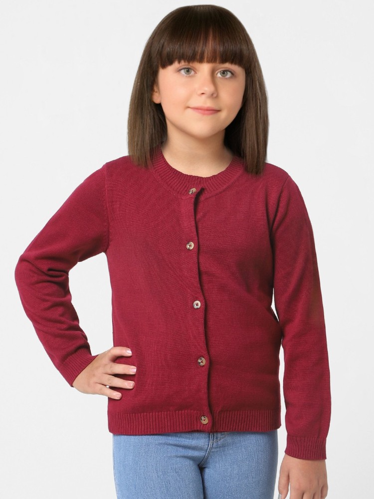 Maroon girls sweater hotsell