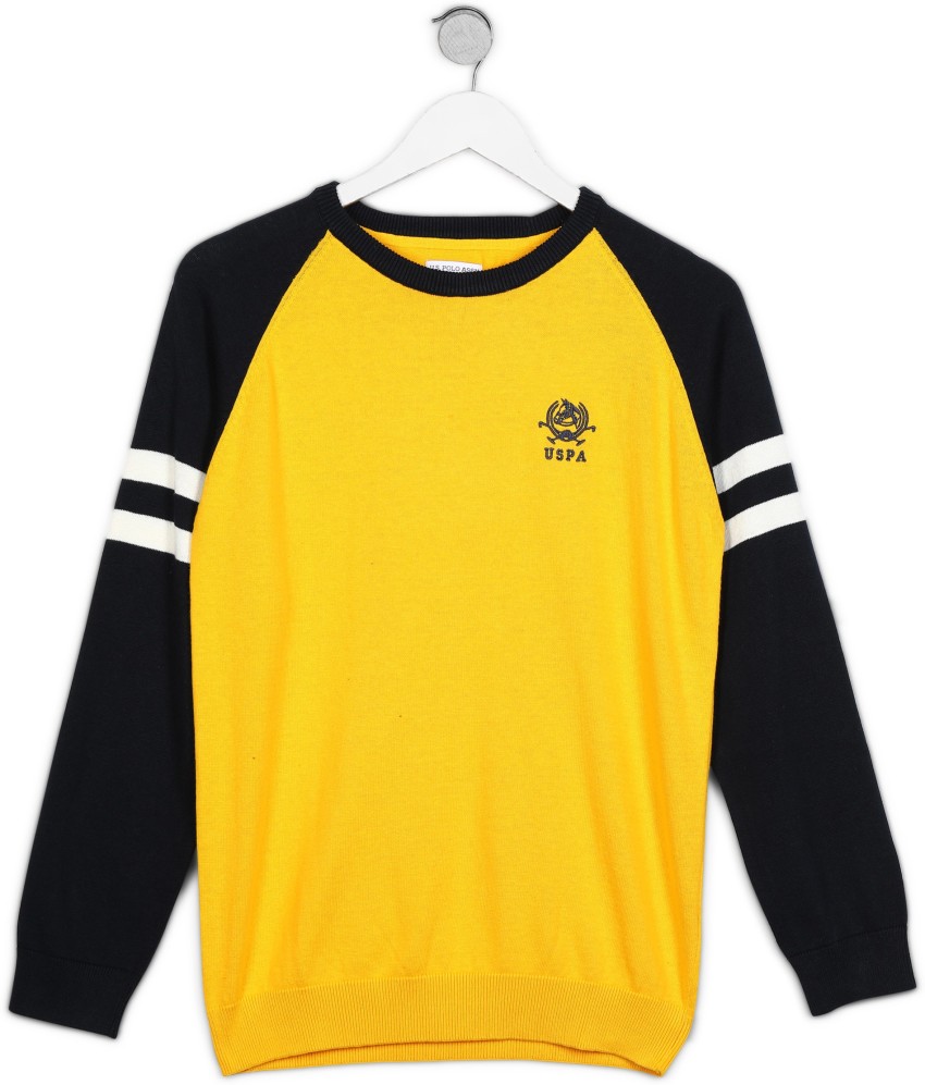 Black and yellow polo sweater best sale