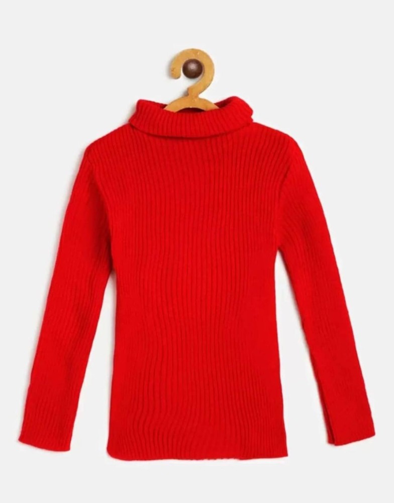 Girls 2024 red turtleneck