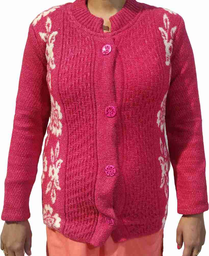 OSWAL COLLECTION Floral Print Collared Neck Casual Women Pink Sweater Buy OSWAL COLLECTION Floral Print Collared Neck Casual Women Pink Sweater Online at Best Prices in India Flipkart