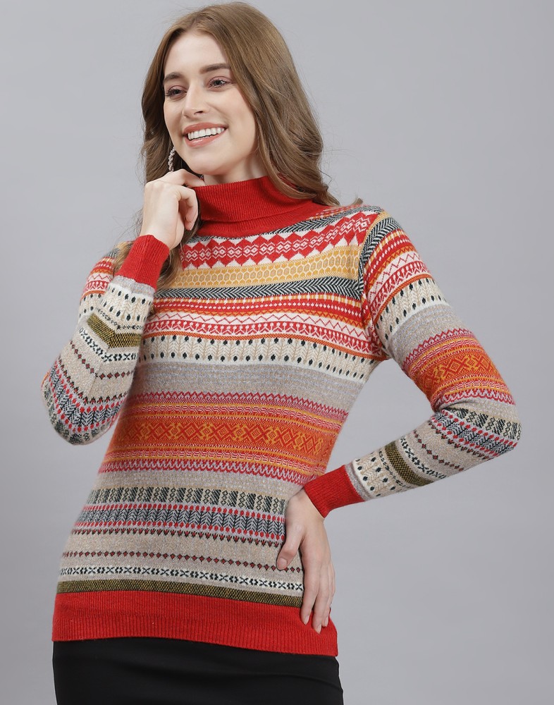 Multi colour sweater design best sale