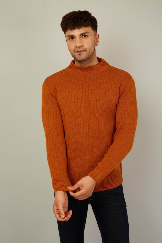 KVETOO Solid High Neck Casual Men Orange Sweater Buy KVETOO Solid High Neck Casual Men Orange Sweater Online at Best Prices in India Flipkart