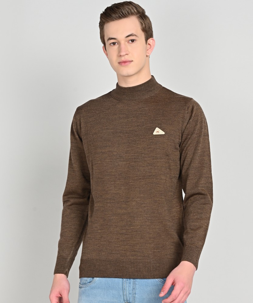 MONTE CARLO Solid Round Neck Casual Men Brown Sweater Buy MONTE CARLO Solid Round Neck Casual Men Brown Sweater Online at Best Prices in India Flipkart