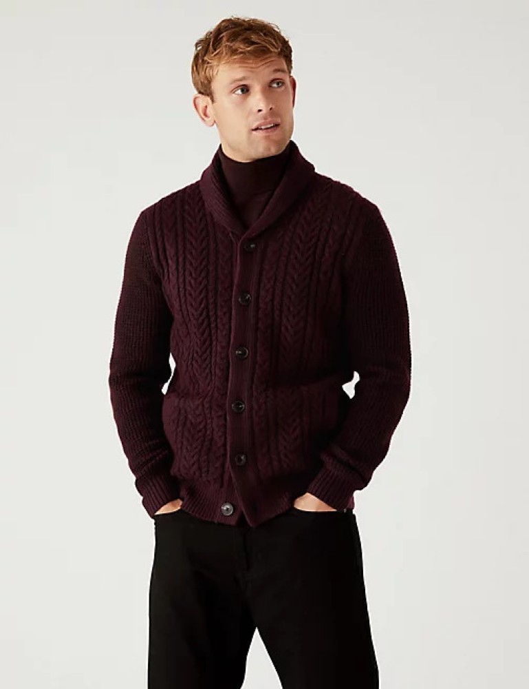 MARKS SPENCER Solid Round Neck Casual Men Purple Sweater Buy MARKS SPENCER Solid Round Neck Casual Men Purple Sweater Online at Best Prices in India Flipkart