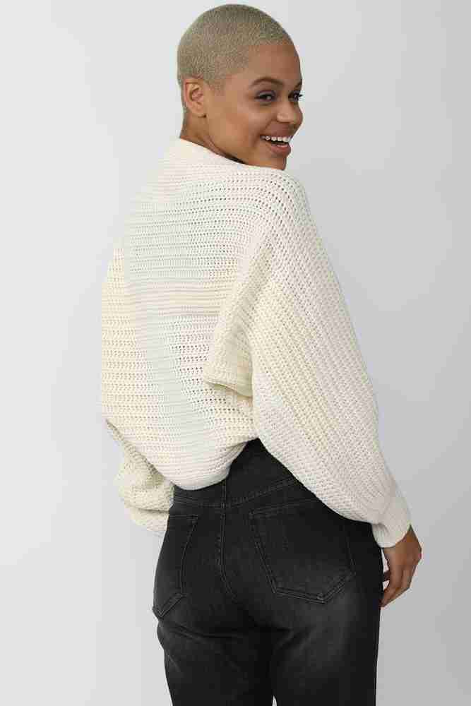 White sweater forever 21 top