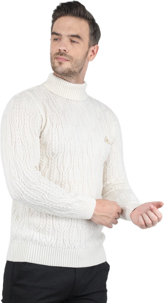 White high neck sweater on sale mens