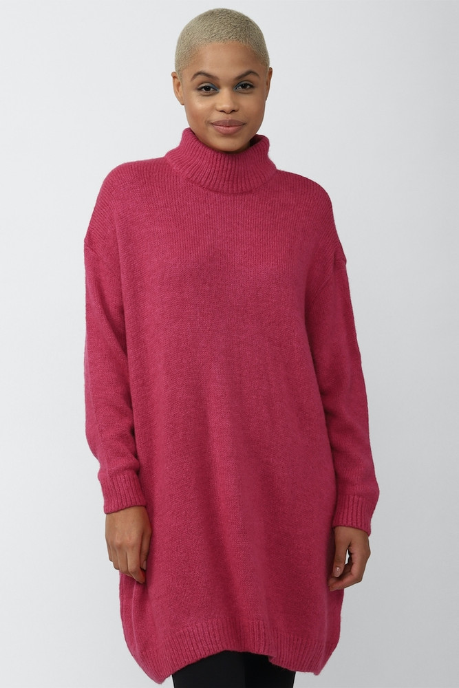 Red turtleneck forever 21 top