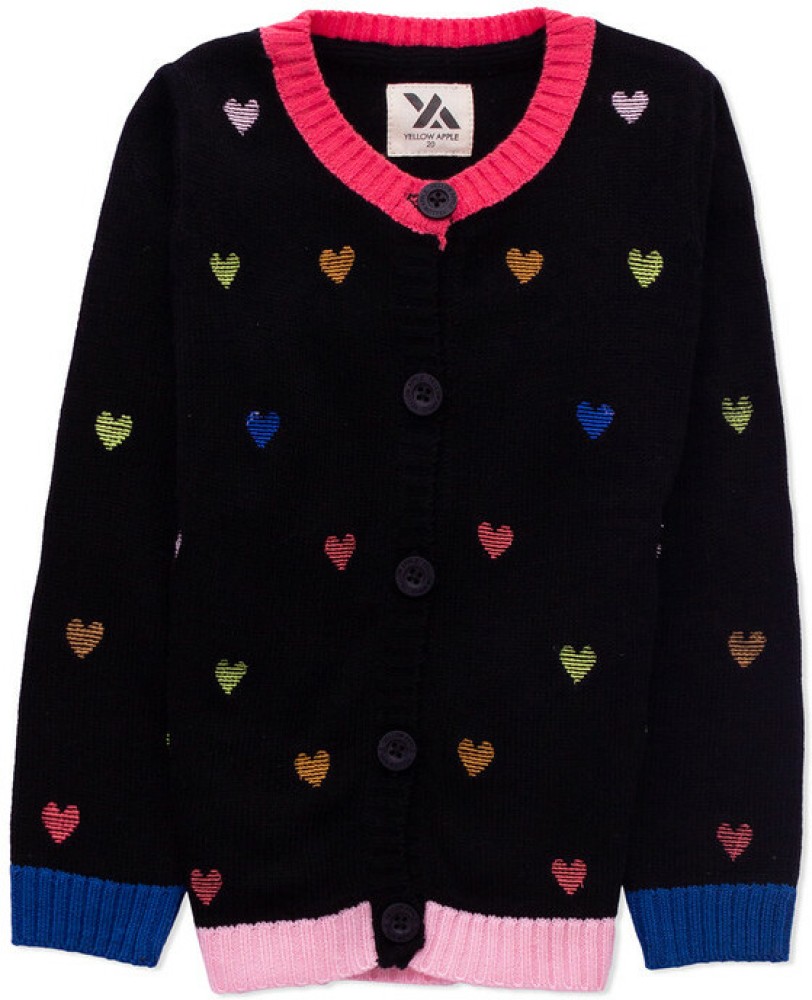 Buy Pink Sweaters & Cardigans for Girls by Yellow Apple Online