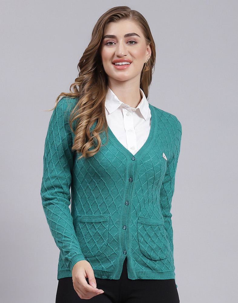 Flipkart Wool Sweater Womens Design MONTE CARLO Self Design V Neck