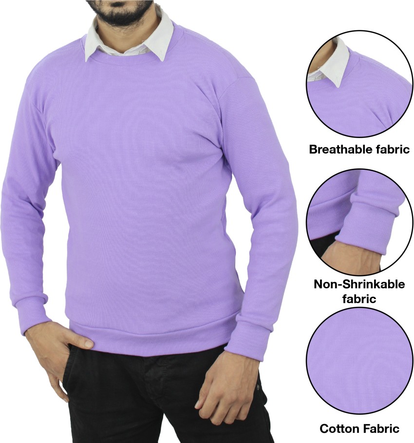 Mens light purple sweater best sale