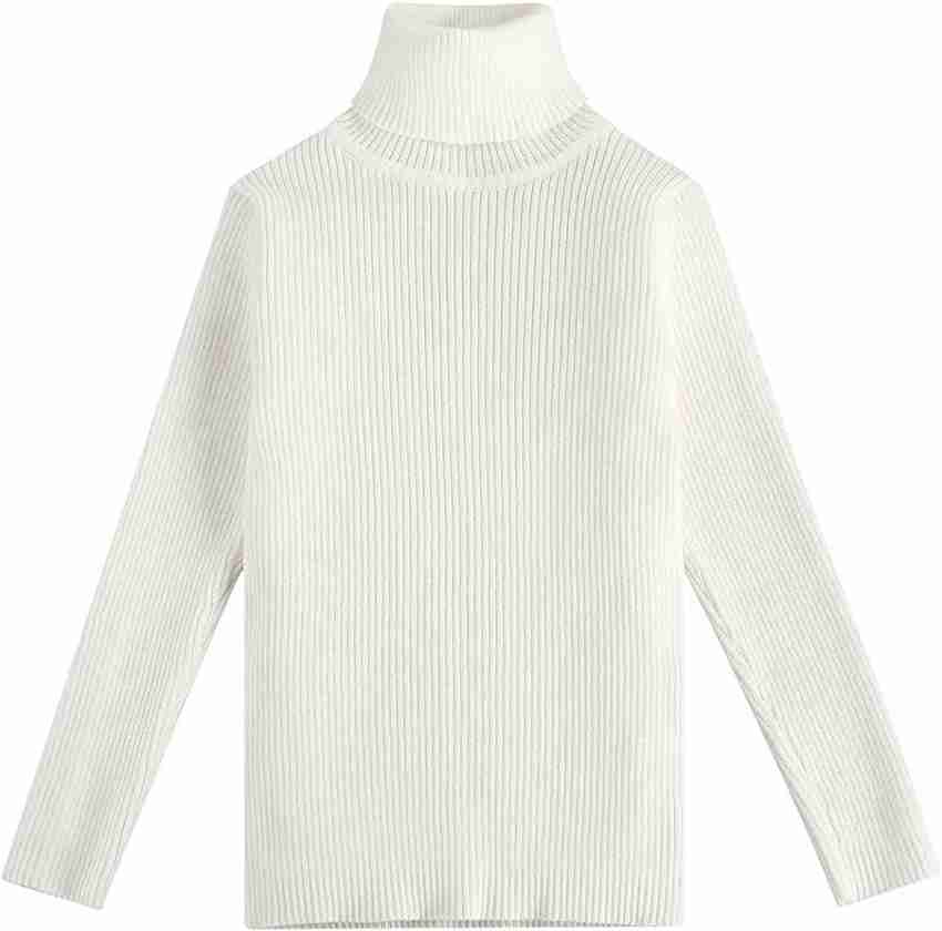 CHACKO Self Design High Neck Casual Boys White Sweater Buy