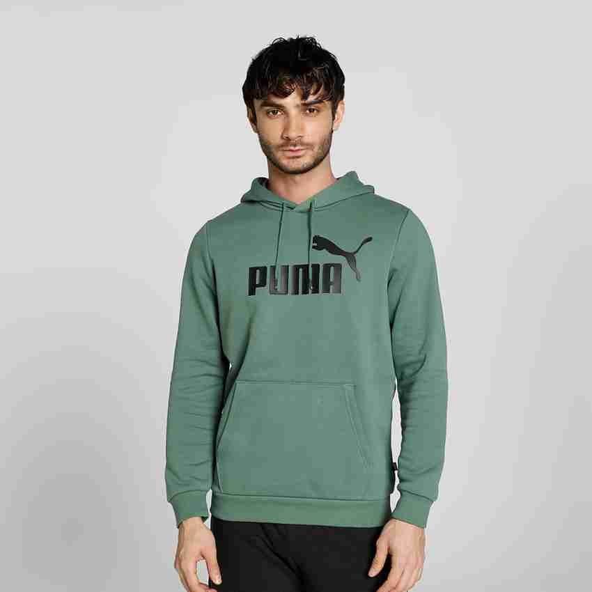 Mens green sale puma hoodie