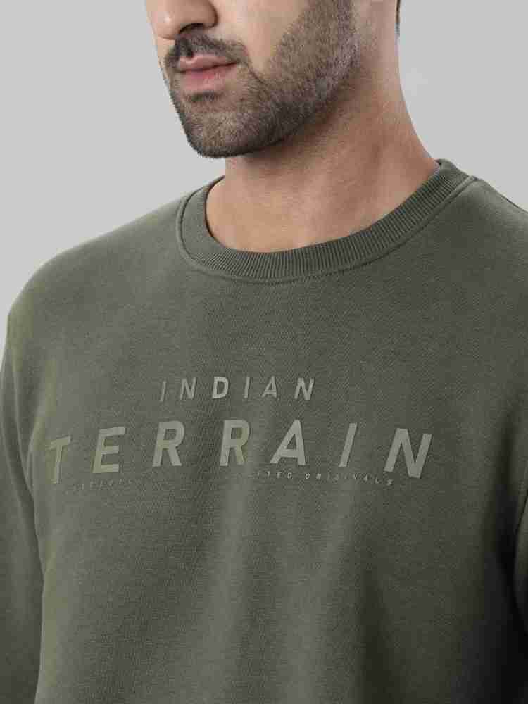 INDIAN TERRAIN Full Sleeve Solid Men Sweatshirt Buy INDIAN TERRAIN Full Sleeve Solid Men Sweatshirt Online at Best Prices in India Flipkart