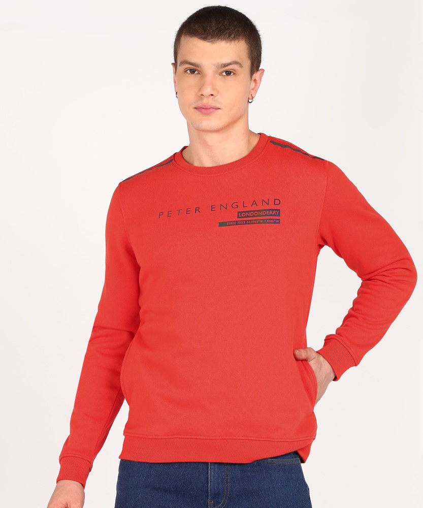 PETER ENGLAND Full Sleeve Printed Men Sweatshirt Buy PETER