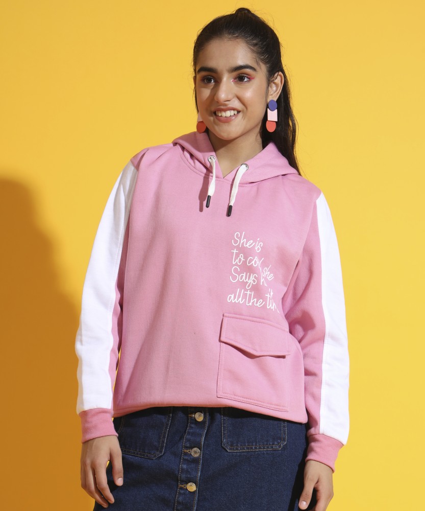 NICK AND JONES Full Sleeve Color Block Girls Sweatshirt Buy NICK AND JONES Full Sleeve Color Block Girls Sweatshirt Online at Best Prices in India Flipkart