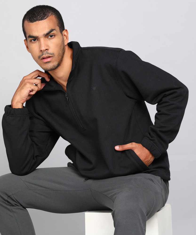 Adidas full sleeve sale solid men's sweatshirt