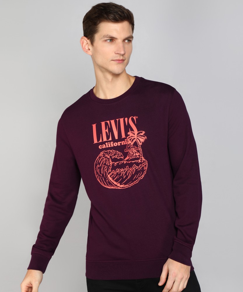 Levi's full sleeve hot sale printed men's sweatshirt