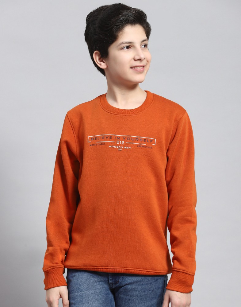 MONTE CARLO Full Sleeve Printed Boys Sweatshirt Buy MONTE CARLO