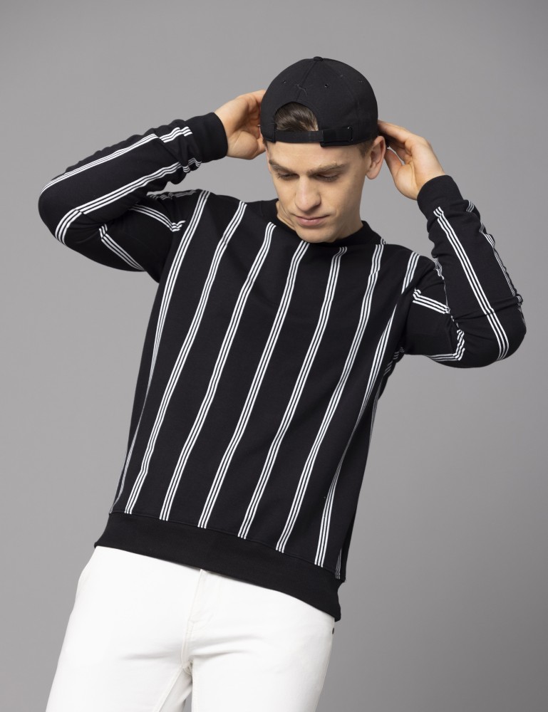 Vertical striped sale sweatshirt