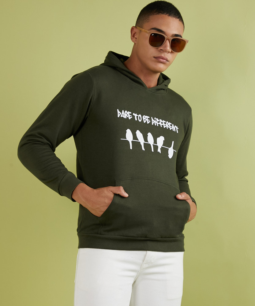 Campus sutra full sleeve solid top men's sweatshirt
