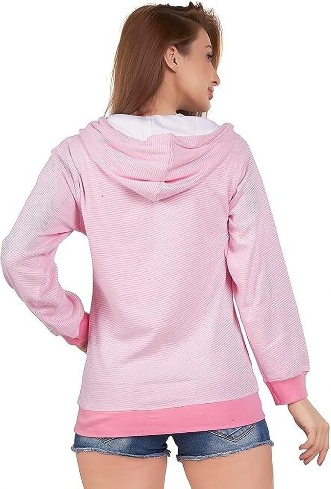 CAUSTIC Women's Hoodie Jacket Sweatshirt - Pink | Add-venture India |  Online India