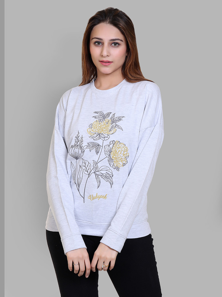 Embroidered sweatshirt womens store