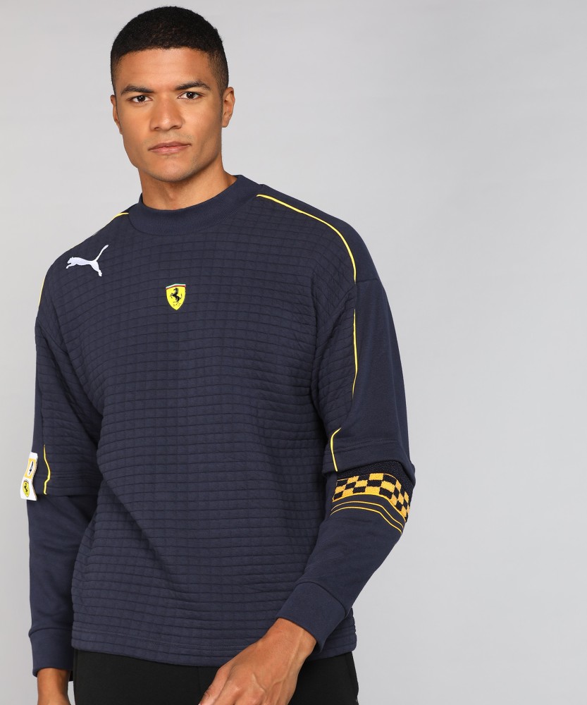 PUMA Full Sleeve Checkered Men Sweatshirt Buy PUMA Full Sleeve