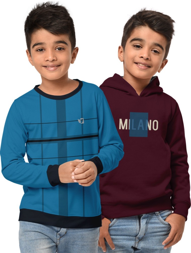 Buy Blue & Green Sweatshirts & Hoodie for Boys by Kuchipoo Online