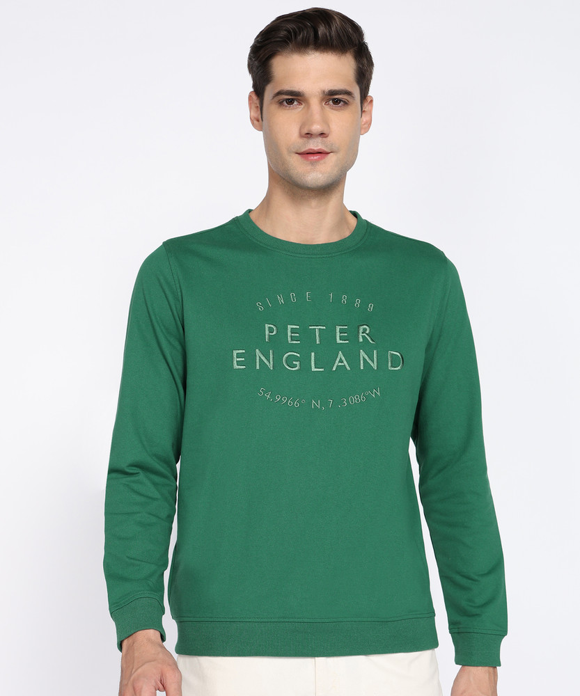 PETER ENGLAND Full Sleeve Embroidered Men Sweatshirt