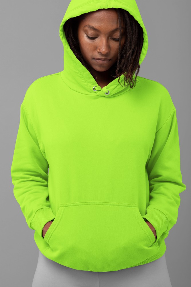 Hoodie - Neon green - Men